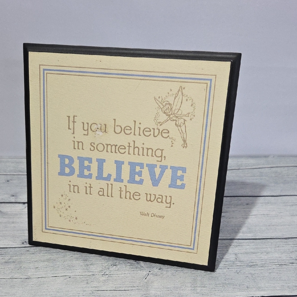 Disney Hallmark Tinkerbell Quote Sign